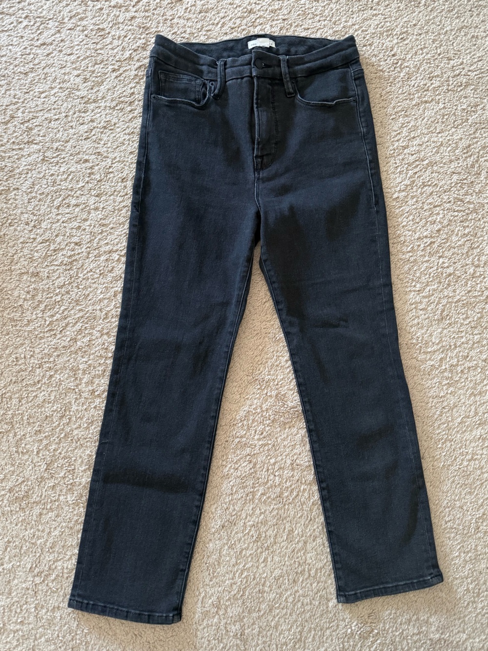Good American Black Ankle Jeans